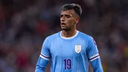 Luciano Rodríguez con los colores de Uruguay.