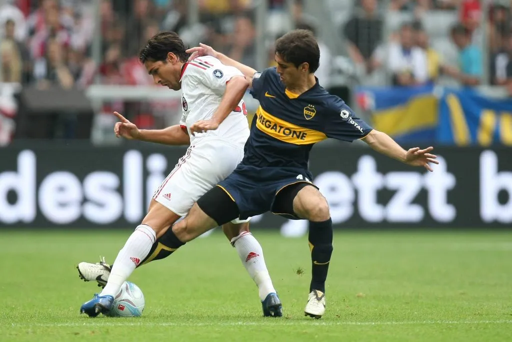 Juan Forlín en Boca, en un partido ante Manchester United por la Audi Cup (IMAGO)