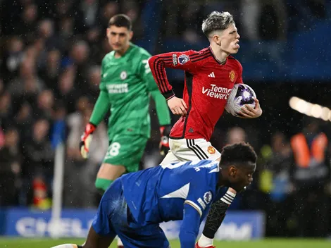Garnacho, en modo crack: los 2 goles que hizo en Chelsea vs. Manchester United