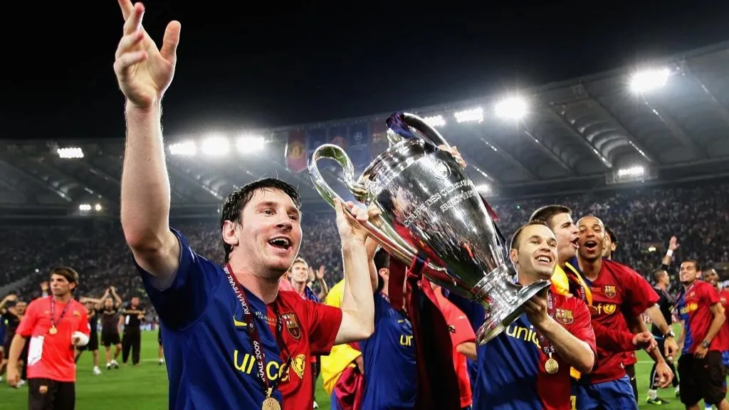 El Barcelona le ganó dos veces la Champions League al Manchester United.