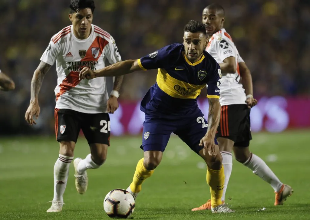 Eduardo Salvio en su paso por Boca. (IMAGO / Photogamma)