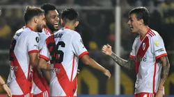 El festejo de los jugadores de River.
