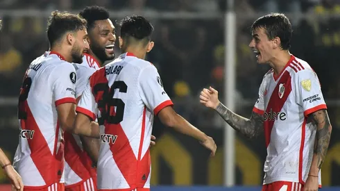 El festejo de los jugadores de River.