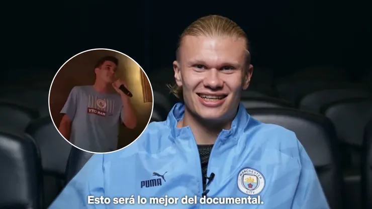 Julián Álvarez cantó 'Despacito' e hizo reir a Haaland