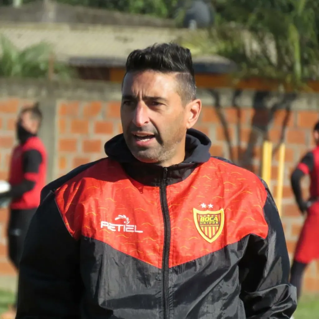 Raúl Estévez, DT de Boca Unidos. (Foto: Prensa Boca Unidos).