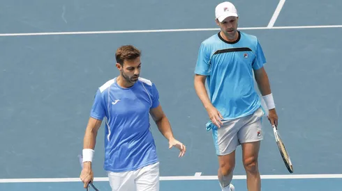 Horacio Zeballos y Marcel Granolliers en el último Abierto de Australia.