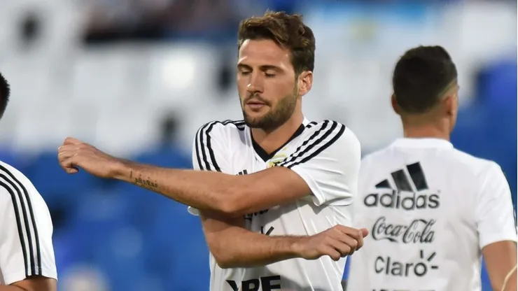 Franco Vázquez disputó tres partidos con la camiseta de la Selección Argentina.