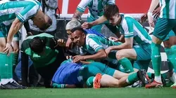 El delantero colombiano fue importante para el triunfo de su equipo.