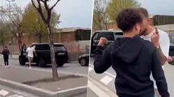 VIDEO | Un jugador de Barcelona se bajó del auto a increpar un hincha: "La última vez que me llamas tonto"