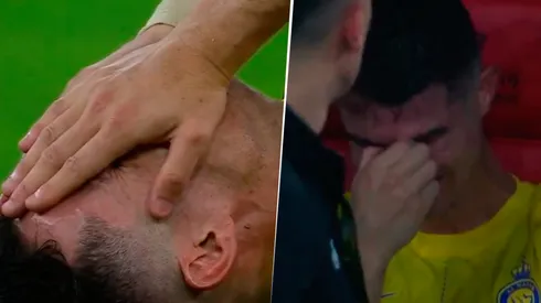 Cristiano Ronaldo, desconsolado tras perder la final con Al Nassr.