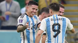 Enzo Fernández y Julián Álvarez