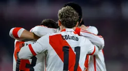 El festejo de los jugadores de River.