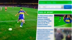 Así repercutió en la prensa el errado de Cavani por Sudamericana.