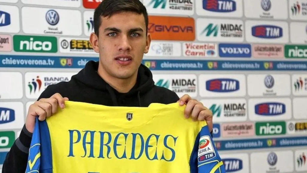 Leandro Paredes, en su presentación en Chievo Verona (Chievo Verona oficial).