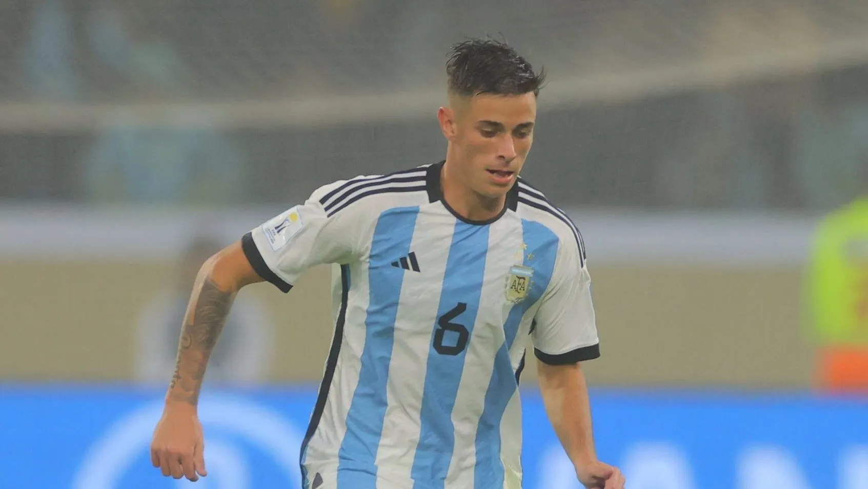 Valentín Gómez en la Selección Argentina Sub-20.