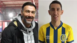 Kily González y Ángel Di María.