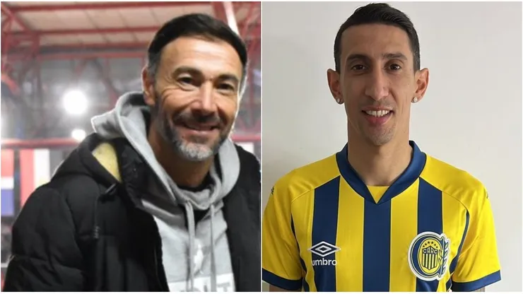 Kily González y Ángel Di María.