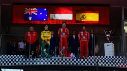 Los dueños del podio en el Gran Premio de Mónaco.