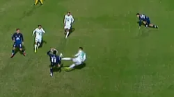 El lateral de Sarmiento vio la roja directa.