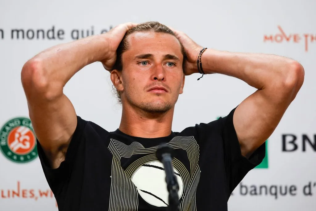 Alexander Zverev en conferencia de prensa (IMAGO)