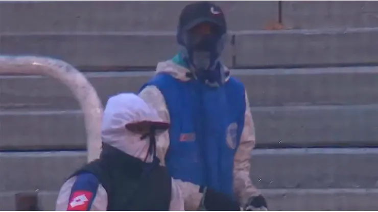 Los violentos de Godoy Cruz que arrojaron piedras al campo de juego.