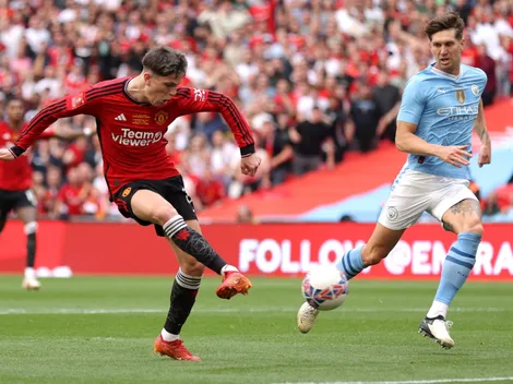 Garnacho puso el 1-0 del United al City en la final de la FA Cup