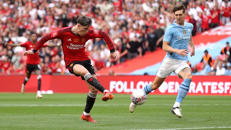 Garnacho puso el 1-0 del United al City en la final de la FA Cup