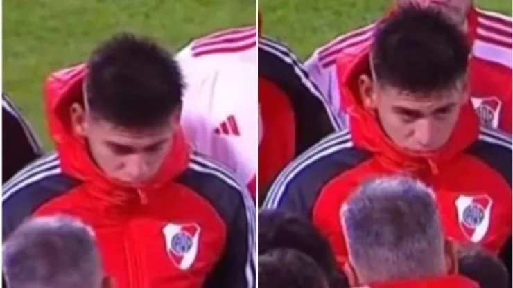 Echeverri reaccionó ante la arenga de Demichelis.