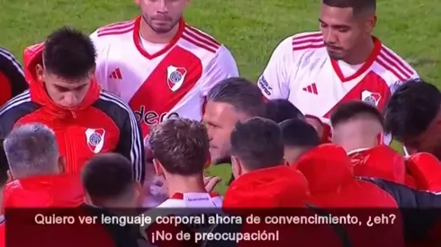 La arenga de Demichelis tuvo críticas.