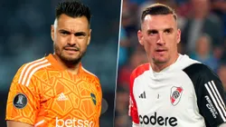 Sergio Romero y Franco Armani, arqueros de Boca y River, respectivamente.