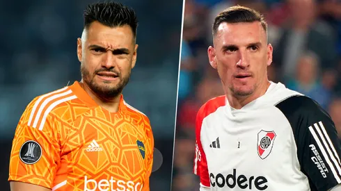 Sergio Romero y Franco Armani, arqueros de Boca y River, respectivamente.
