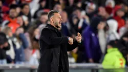 El entrenador se fue de Mendoza sin dar declaraciones.