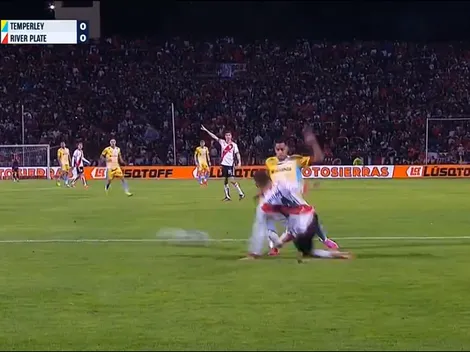 VIDEO | ¿Fue penal? La patada de González Pirez que generó polémica en Temperley vs. River