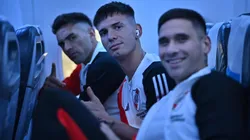 Enzo Díaz, Franco Mastantuono y Rodrigo Villagra.