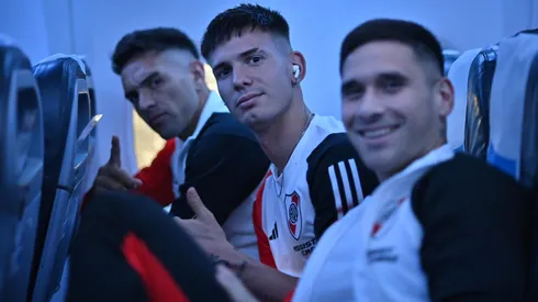 Enzo Díaz, Franco Mastantuono y Rodrigo Villagra.