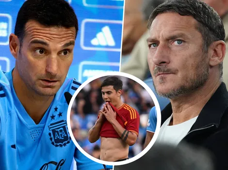 Caso Dybala: Scaloni, al final, tuvo en cuenta las palabras de Totti