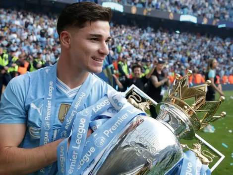 Así presume Manchester City a Julián Álvarez tras el título de la Premier League