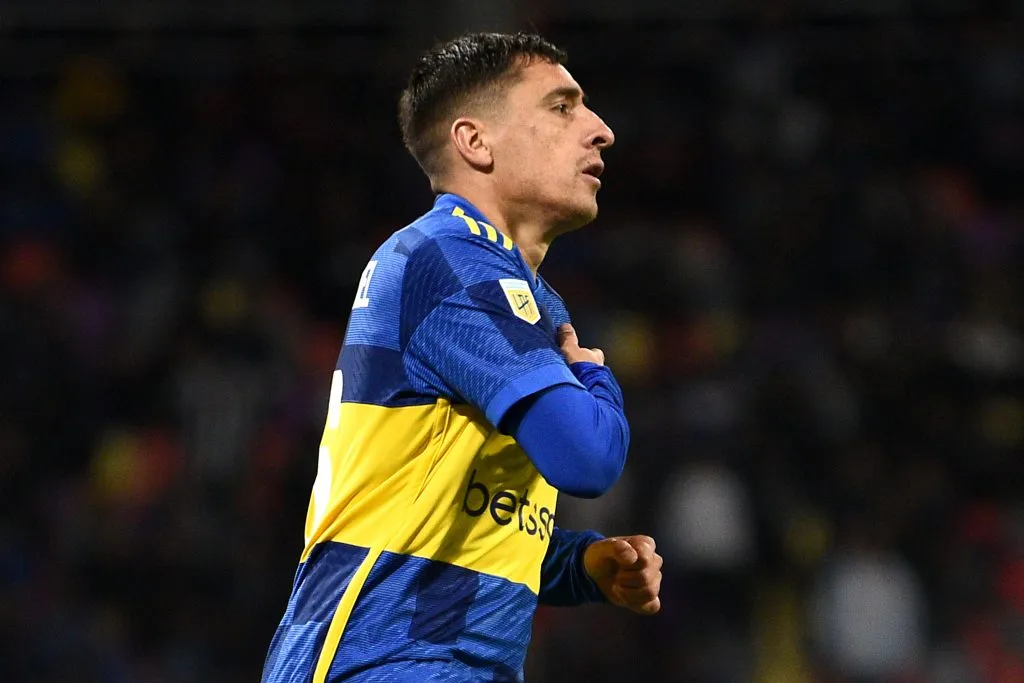 Miguel Merentiel anotó dos goles en la victoria de Boca. (Foto: Getty).