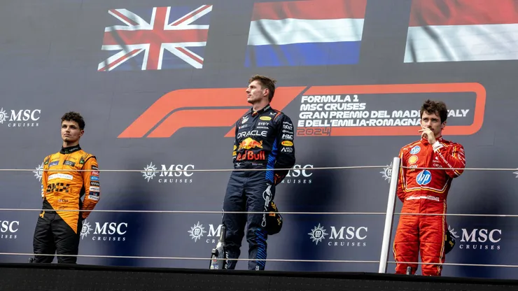 El podio del Gran Premio de Imola.