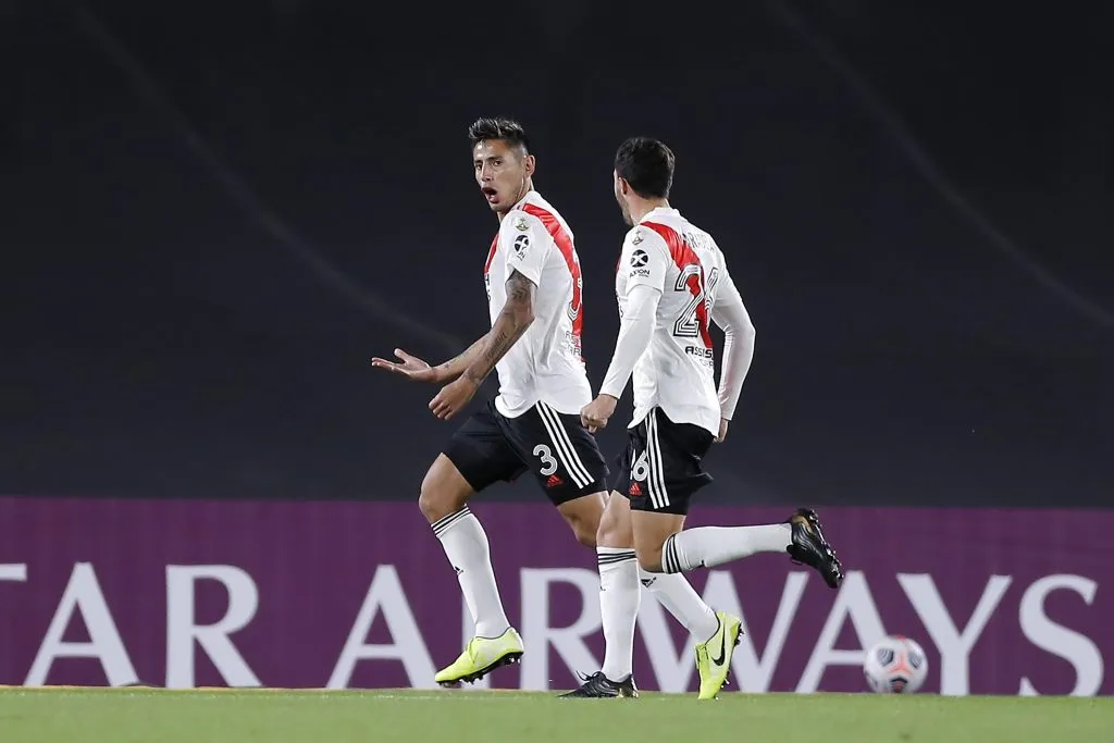 Angileri grita su gol ante Santa Fe. (Foto: Getty).