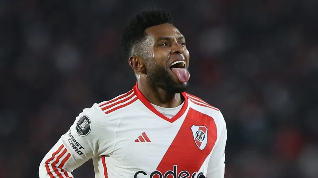 Borja, el goleador de River que no estará ante Riestra. (Foto: Getty).