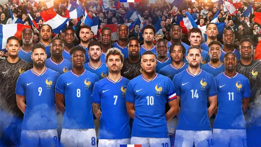 Así presentó Francia a sus representantes en la Eurocopa.