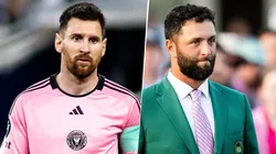 Jon Rahm integra el podio junto a Lionel Messi y Cristiano Ronaldo.