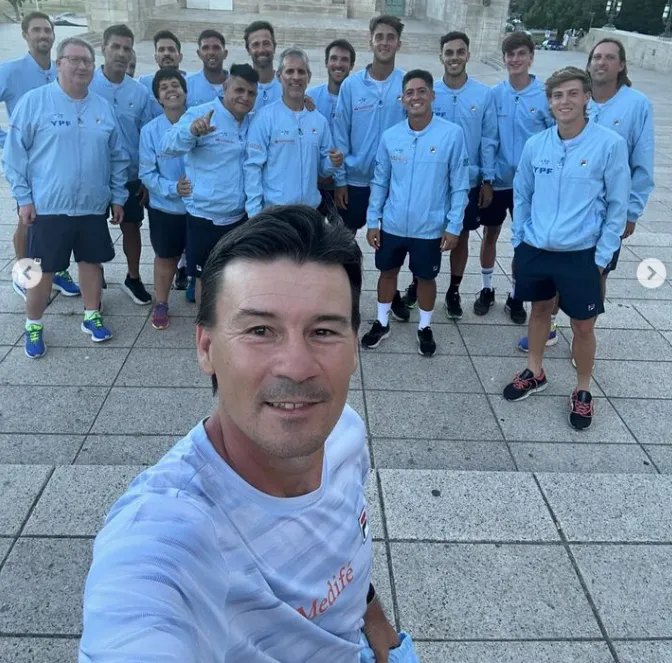 Guillermo Coria, capitán del equipo de Copa Davis. (Foto: IG de Guillermo Coria).