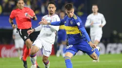 Kevin Zenón en el empate entre Boca y Fortaleza. (Getty Images)
