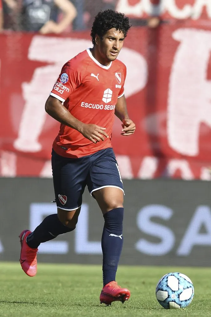 Cecilio Domínguez durante su etapa en Independiente.