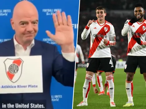 FIFA y Gianni Infantino festejaron la clasificación de River al Mundial de Clubes