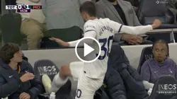 El enojo de Bentancur en la Premier League.