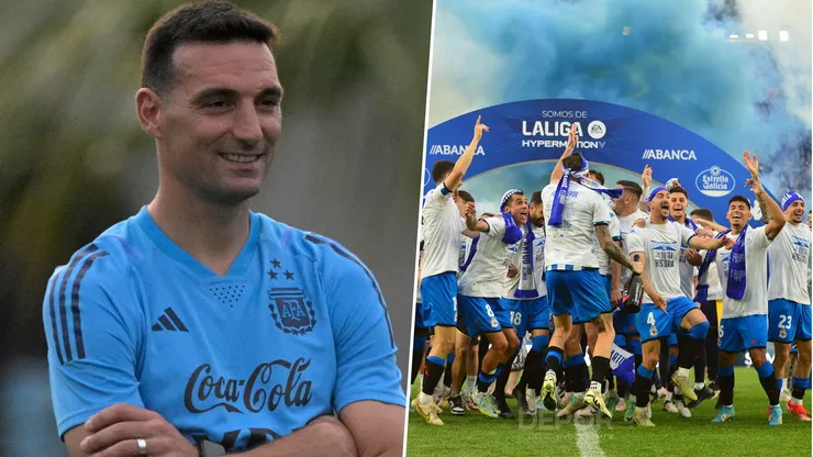 Deportivo La Coruña, club que Lionel Scaloni dijo que quiere dirigir, ascendió a la segunda división de España.