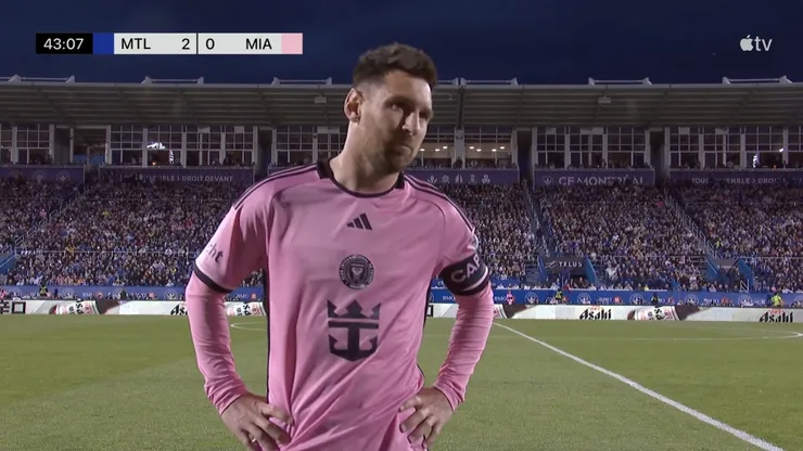 El enojo de Lionel Messi contra la MLS en pleno partido por la regla de los dos minutos